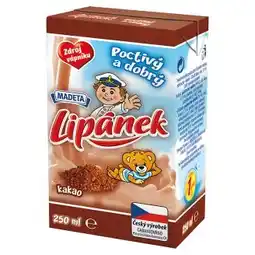 CBA Lipánek ochucené trvanlivé polotučné mléko 250ml, vybrané druhy nabídka