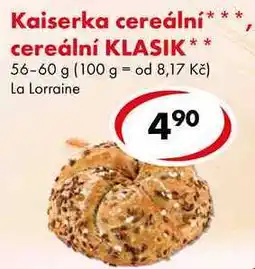 CBA Kaiserka cereální nabídka