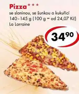 CBA Pizza nabídka