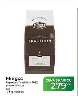 Tamda Foods Minges Espresso Tradition 1932 zrnková káva nabídka