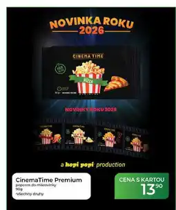 Tamda Foods CinemaTime Premium popcorn do mikrovinky nabídka