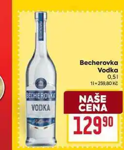 Billa Becherovka Vodka nabídka