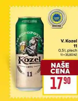 Billa V. Kozel 11 0,51, plech nabídka