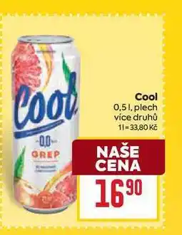 Billa Cool 0,51, plech nabídka