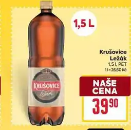 Billa Krušovice Ležák 1,51, PET nabídka
