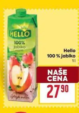 Billa Hello 100% jablko nabídka
