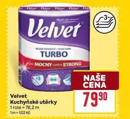 Billa Velvet Kuchyňské utěrky 1 role nabídka