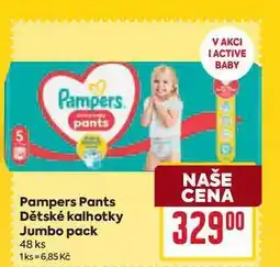 Billa Pampers Pants Dětské kalhotky Jumbo pack 48 ks nabídka