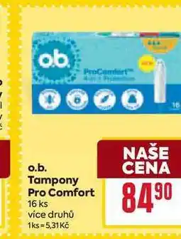 Billa o.b. Tampony Pro Comfort 16 ks nabídka