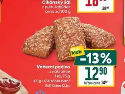 Billa Večerní pečivo z naší pece 1ks nabídka