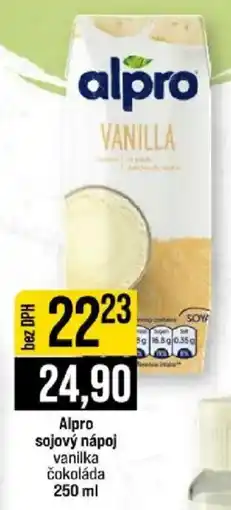 Jip Alpro sojový nápoj vanilka čokoláda nabídka