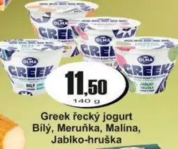 Adam Olma greek řecký jogurt nabídka