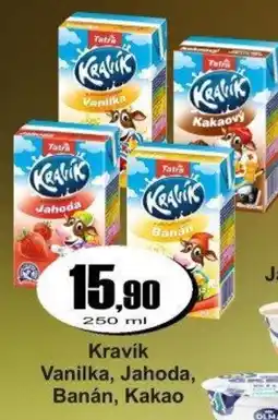 Adam Kravík Vanilka, Jahoda, Banán, Kakao nabídka