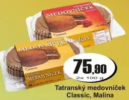 Adam Tatranský medovníček Classic, Malina nabídka