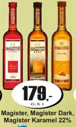 Adam Magister, Magister Dark, Magister Karamel nabídka