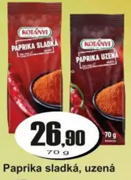 Adam Kotányi paprika sladká, uzená nabídka