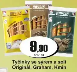 Adam Havlík tyčinky se sýrem a solí nabídka