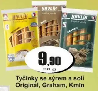 Adam Havlík tyčinky se sýrem a solí nabídka