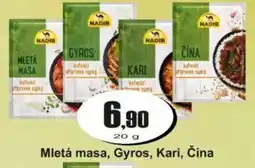 Adam Nadir mletá masa, gyros, kari, čina nabídka