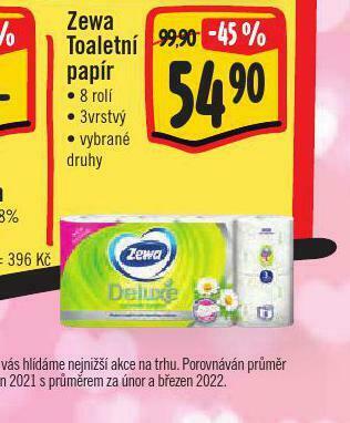 Jip Zewa deluxe toaletní papír nabídka
