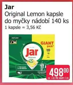 Teta Jar Original Lemon kapsle do myčky nádobí 140 ks nabídka