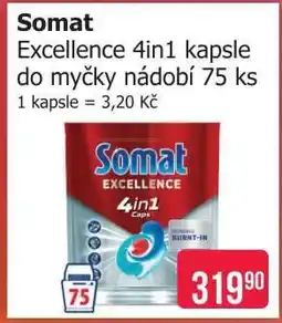 Teta Somat Excellence 4in1 kapsle do myčky nádobí 75 ks nabídka
