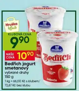 Hruška Bedřich jogurt smetanový nabídka