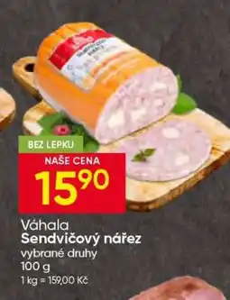 Hruška Váhala Sendvičový nářez nabídka