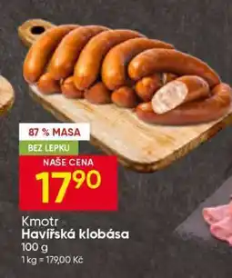 Hruška Kmotr Havířská klobása nabídka