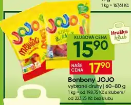 Hruška BONBÓNY JOJO nabídka