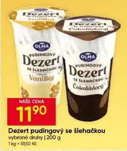 Hruška Dezert pudingový se šlehačkou nabídka
