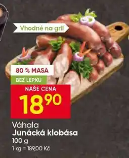 Hruška Váhala Junácká klobása nabídka