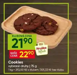Hruška Cookies nabídka