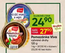 Hruška POMAZÁNKA VIVA nabídka