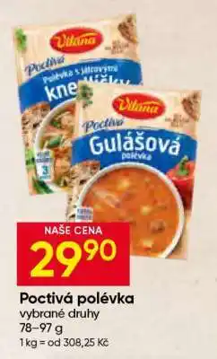 Hruška POCTIVÁ POLÉVKA nabídka