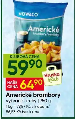 Hruška Americké brambory nabídka