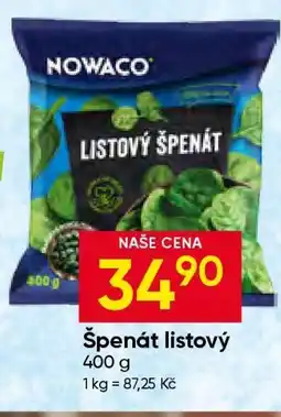 Hruška Špenát listový nabídka