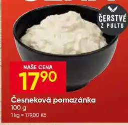 Hruška Česneková pomazánka nabídka