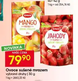 Hruška OVOCE SUŠENÉ MRAZEM nabídka