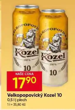 Hruška Velkopopovický Kozel 10 nabídka
