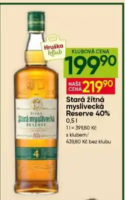 Hruška Stará žitná myslivecká Reserve 40 % nabídka