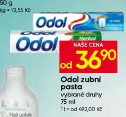 Hruška Odol zubní pasta nabídka