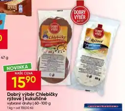Hruška Dobrý výběr Chlebíčky rýžové | kukuřičné nabídka