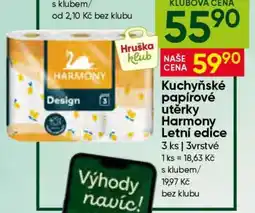 Hruška Kuchyňské papírové utěrky Harmony Letní edice nabídka