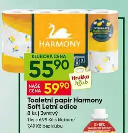 Hruška Toaletní papír Harmony Soft Letní edice nabídka