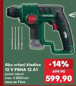 Kaufland Aku vrtací kladivo 12 V PBHA 12 A1 nabídka