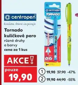 Kaufland Tornado kuličkové pero nabídka
