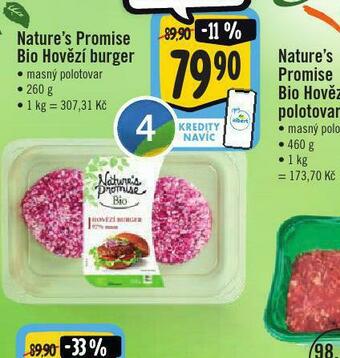 Bio hovězí burger