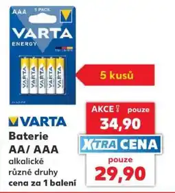 Kaufland VARTA Baterie AA/ AAA nabídka