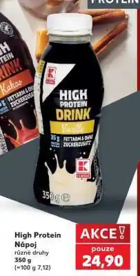 Kaufland High protein nápoj nabídka